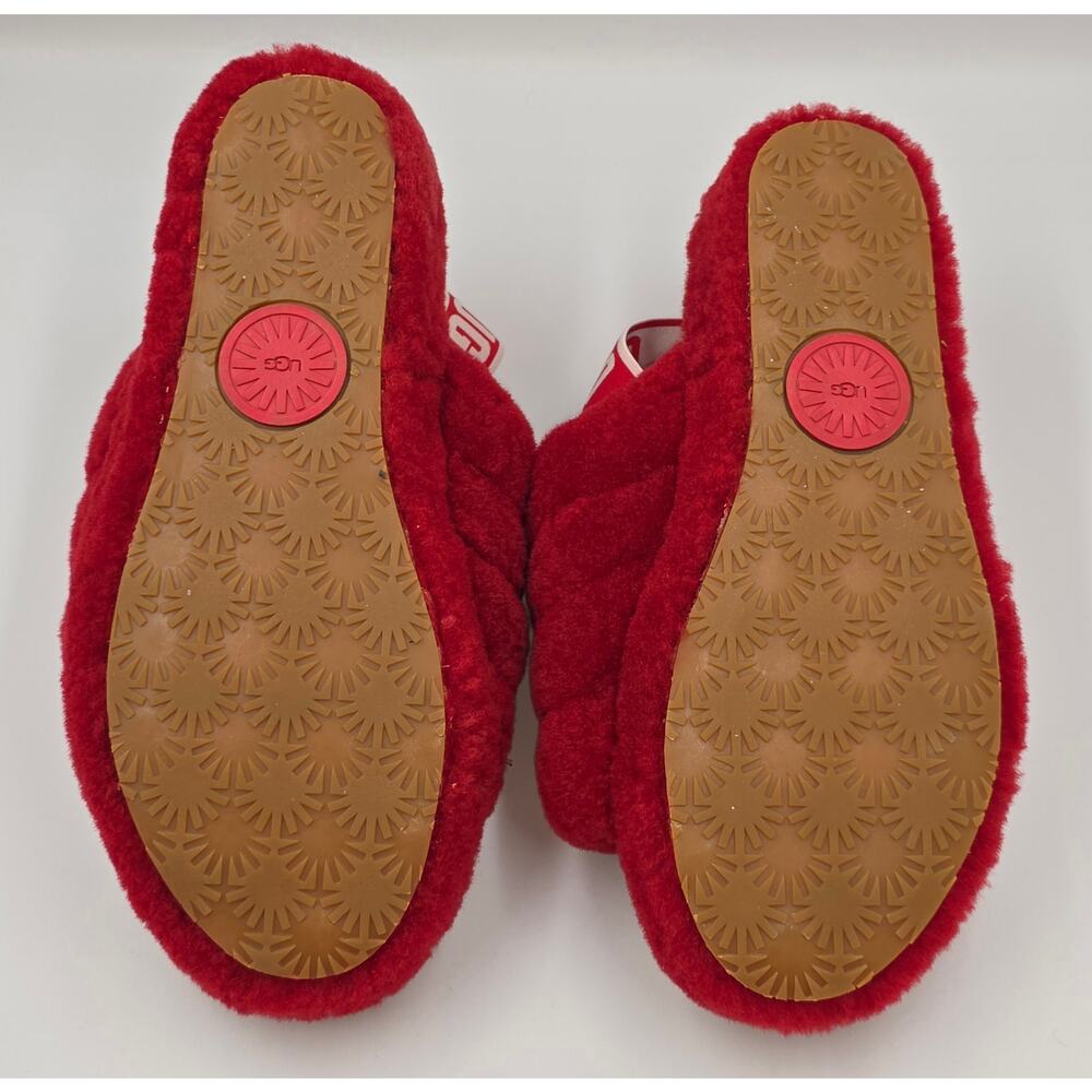 UGG Australia Fluffy Yeah Women's Slide Sandal, Size US 10 - Red - Picture 11 of 11